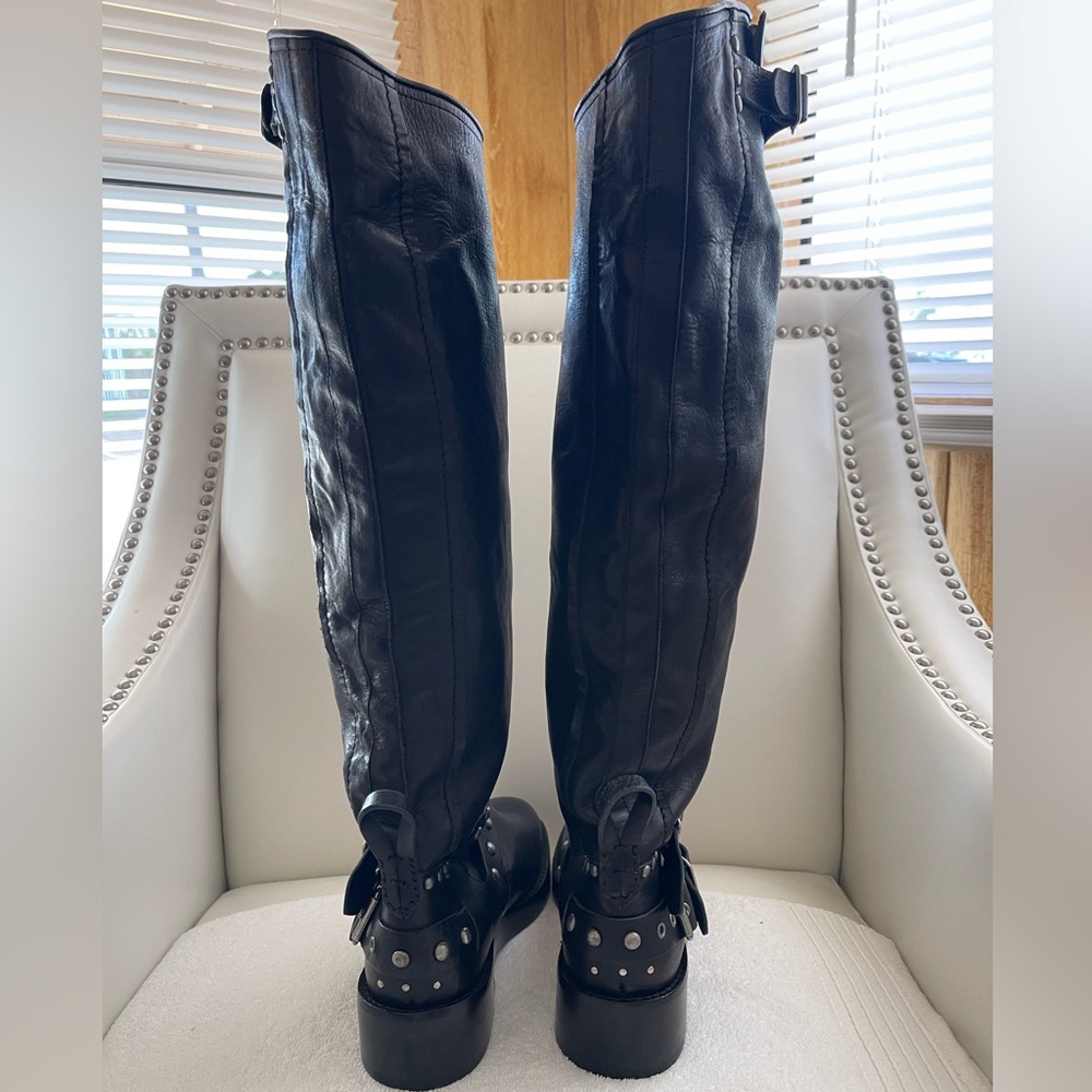 NEW FREE PEOPLE We The Free Janey Tall Engineer Boots - Picture 7 of 13